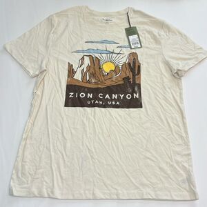 Goodfellow & Co. Men’s Ivory Zion Short Sleeve Graphic Tee Sizes S, M, L